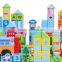 100pcs Metro Construction Wooden Blocks Building Blocks