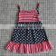 factory wholesale girl cotton 4th of July boutique outfits
