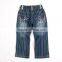 (G2939) 2015 3/4y-7/8Y blue baby girl pants embroidered long pants wholesale children jeans