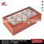 10 watch Clear Top solid Wood Display Case Box