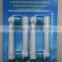 Compatible Replacement electric toothbrush head which fits on electrical oscillating toothbrushes