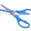 Professional 5 " utility plastic handle with straight blade printed student scissors