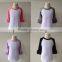 Wholesale Multicolors Monogram Ruffle Sleeve Raglan For Childern