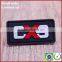 Custom red silicone pvc tags labels for shirt suitcase shoes