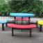 Outdoor furniture set metal picnic table set outdoor table and bench