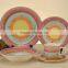 white dot ceramic dinnerware set made in China 20pcs ceramic dinner set