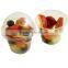 Customized Logo Printed Plastic Fruit Packaging Pet Packaging Cover 12oz,16oz