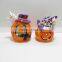 Ceramic pumpkin decor with LED light for Halloween gift