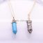 <<<2016 New Necklace Selling Six Natural Stone Pendant Chain Pendant Jewelry Accessories Women Necklaces & Pendants/