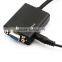 MINI HDMI TO VGA Audio Adapter Converter Male to Female With Built-in Chipset