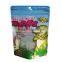 stand up dog food packaging bag with zipper and clear window