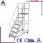 Widely used detachable safety mobile ladder with handrail