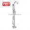 Floor mounted tub filler brass shower handset faucet bathroom