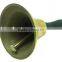 small brass hand bell in 65mm diameter with wooden handle