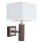 Factory price hot sale square wall light piccolo chrome contemporary wall light with white shade