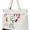 2015 New trendy cute cotton canvas tote bag for promotion