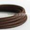Antique Cloth Covered Electrical Cord Vintage Fabric Braid Lamp cable Retro textile Pendant lamp Wire 2*0.75MM