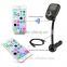 1.8 Inch Bluetooth FM Transmitter Radio Car Kit for Smart Phones bundle with 3.5mm Audio Plug and Car Charger