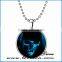 New Promotional Gift Jewelry Ghost Round Locket Glow in Dark Pendant Halloween Pumpkin Light Decorations