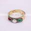 Gold Electroplated Brass Bangles, with Malaysian Jade & Pearl and Crystal Zircon Paved Druzy Jewelry Bangles Adjustable Size