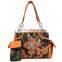 Wholesale Rhinestone Camouflage Western Buckle Design Sling Purse Cross