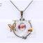 wholesale custom essential oil diffuser flower of life stainless steel pendant