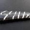 Black Tourmaline Wire Wrapped Flat Stick Pendant From India