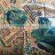 golden foil printted fashion korea velvet fabric for dress
