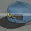 Guangzhou hat factory professional custom 100% cotton/light blue/embroidery logo/flat brim hat