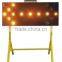 LED flashing solar traffic arrow board for road work