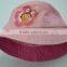 Very lovely baby bucket hat,cheap pink bucket hat,cotton bucket cap