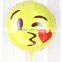 Lovely kiss cartoon baby helium balloon,18 inches printed balloon, inflatable custom emoji balloon