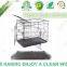 Haierc Triple Dog Crate Folding Metal Dog Cage Dog Crate