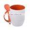 Sublimation Blanks Printable Mug with Spoon Sublimation White Mug (M-SF)