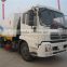 large dongfeng 6 wheels 180hp street sweeper truck for sale