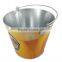 small metal tin buckets