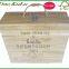 factory price eco friendly antique style wooden wine gift box with hinger lid
