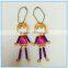 Wholesale good quality handmade beautiful couples sexy girl and boy metal pendant key chains