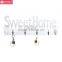 home furniture"Sweet Home" Design White Wood Wall Mounted shelf with 4 coat Hook entryway Organizer storager Rack wall shelf