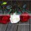 GNW FLS09 Artificial Flowers Wholesale White Color Real Touch Silk Flower Rose Party Decoration