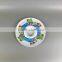 Fashion design holiday seabeach print plastic dip, round party divided plastic plates
