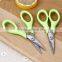 Houseware used stainless steel PP handle multifunctional students scissors
