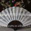 Chinese bamboo silk hand fan with custom's logo
