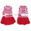 2015 Newly Design Hot Pet Dog Puppy Tutu Princess Dress Stripe Bow Lace Skirt Formal Wedding Clothes Pet Apparel