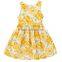 European style Summer 2017 children dress for kids floral print dress girls sleeveless princess dresses