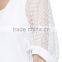 korea style fashion design lady custom bell sleeve mesh knit sweater
