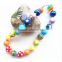 wholesale Girl's necklace handmade plastic bead cheap plastic bead necklace for children