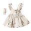 Baby Girls Clothes Summer Floral Print Backless Party Dresses For Children Frock Design For Baby Girl