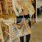 Nice fashion washing fur effect PU leather fur ladies handbag