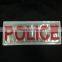 EN13356 sew on safety garment printed reflective pvc patches